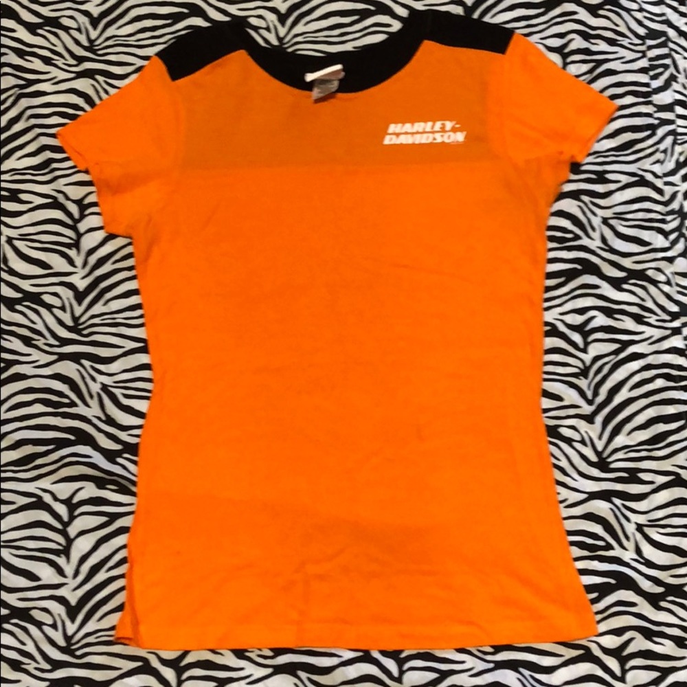 Harley Davidson fitted t shirt, women’s Medium